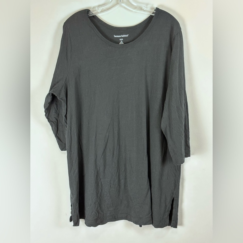 Women's Perfect Three - Quarter  Sleeve Scoop Neck Tee